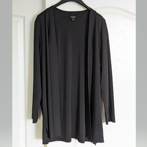 Talbot's Plus black nylon cardigan